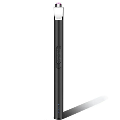 2024 Mini Power Display Electric Pulse Flameless Arc Lighter USB Rechargeable Candle Kitchen Gas Stove Ignition Gun Gift Box